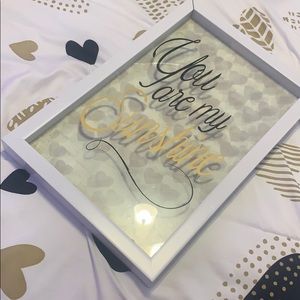 “You are my sunshine picture frame” (glass)✨